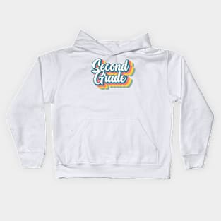 Vintage Cool Second Grade Kids Hoodie